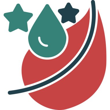 Kan bağışı ikonu, vektör illüstrasyon tasarımı