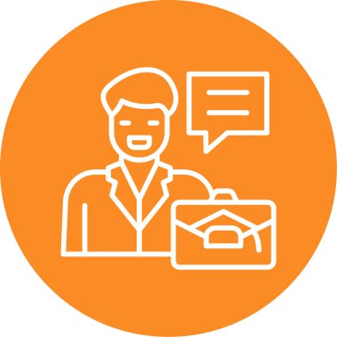 Teslimatçı simgesinin vektör illüstrasyonu