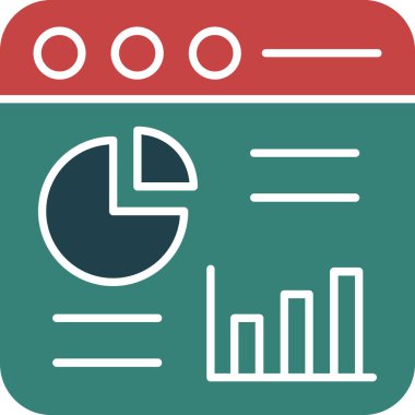 iş grafiği vektör simgesi