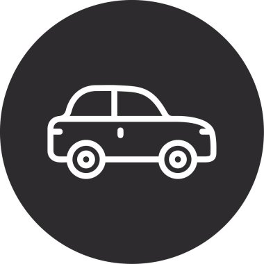 araba simgesi vektör illüstrasyonu