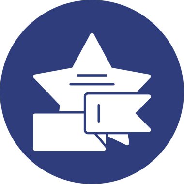 Ödül madalyası yıldız simgesi