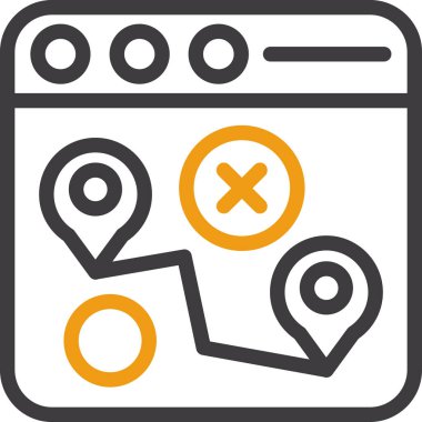 harita konum simgesi ana hat biçiminde