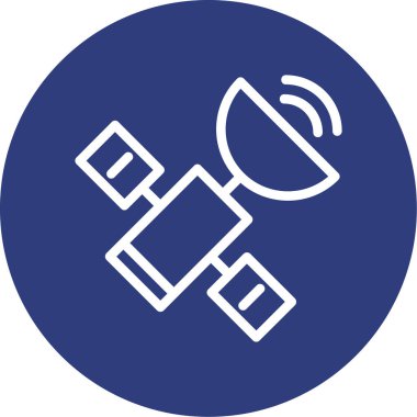 uydu simgesi vektör illüstrasyonu