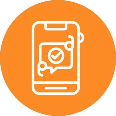 İleti vektör illüstrasyonlu akıllı telefon