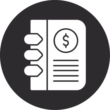 İş ve finans simgesinin vektör illüstrasyonu