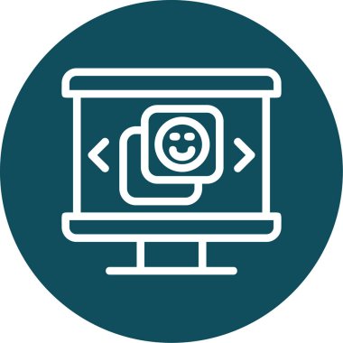 Web simgesi, vektör illüstrasyonu