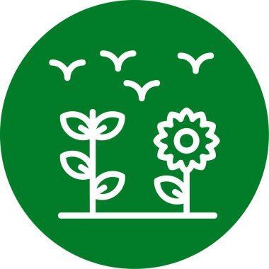 vektör ekoloji ikonu illüstrasyonu