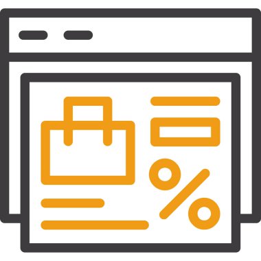 indirimli indirim simgesi