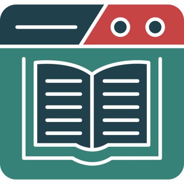 kitap simgesi vektör illüstrasyonu