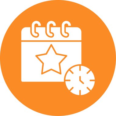 Takvim simgesi vektör illüstrasyonu