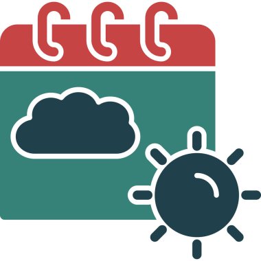 Hava durumu. Web simgesi basit tasarım