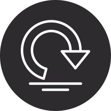 Vektör tazeleme simgesi illüstrasyonu