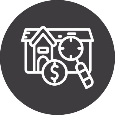 Emlak simgesi vektör illüstrasyonu