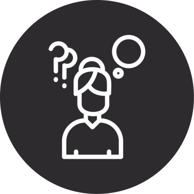 Soru işareti. Basit tasarım