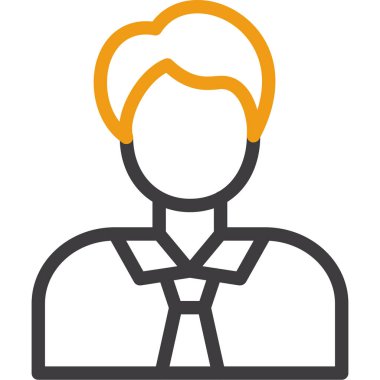 İşadamı Düz Vektör Simgesi