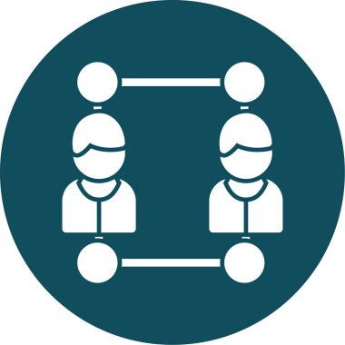 İnsan simgesinin vektör illüstrasyonu