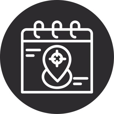 Takvim. Web simgesi basit illüstrasyon