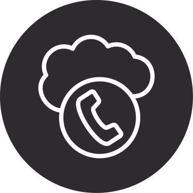 Telefon bulutu. Web simgesi