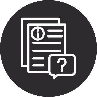 Vektör belgesi Simge illüstrasyonu