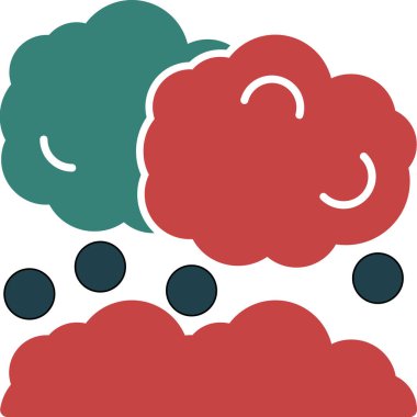 Bulut simgesi vektör illüstrasyonu