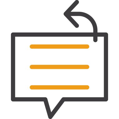 sohbet iletisi vektör çizgisi tasarımı