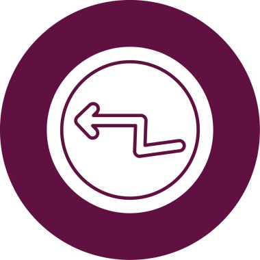 Modern ve modern bir simgenin vektör çizimi