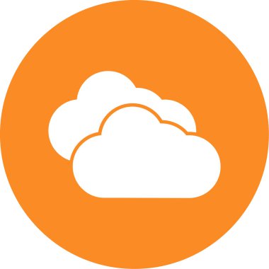 bulut simgesi, vektör illüstrasyonu