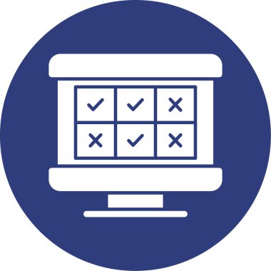 Web onay vektör simgesi