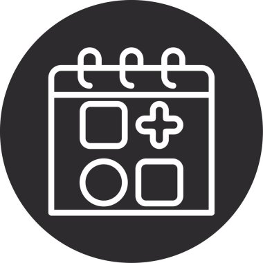 Takvim tarihi, tarih simgesi, vektör illüstrasyonu