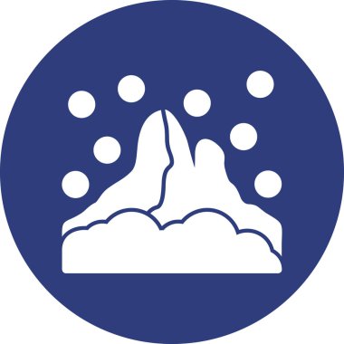 Volkan simgesinin vektör illüstrasyonu