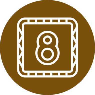 7 numaralı simge vektör illüstrasyonu