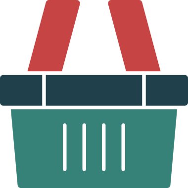 Alışveriş Sepeti simgesini, basit vektör çizim