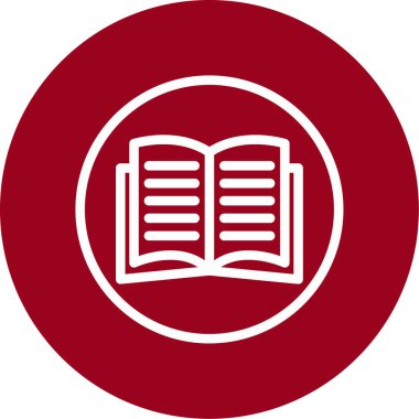 kitap simgesi vektör illüstrasyonu