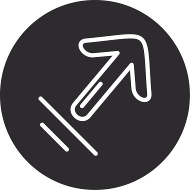 Modern yol simgesinin vektör illüstrasyonu