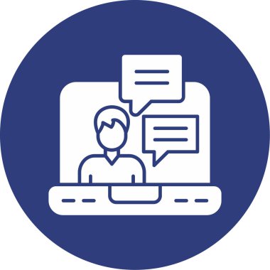 Dizüstü bilgisayar simgesi vektör çizimi