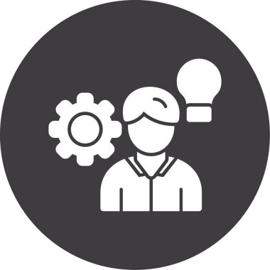 Modern b 'nin vektör illüstrasyonu beynin ikonundan yoksun