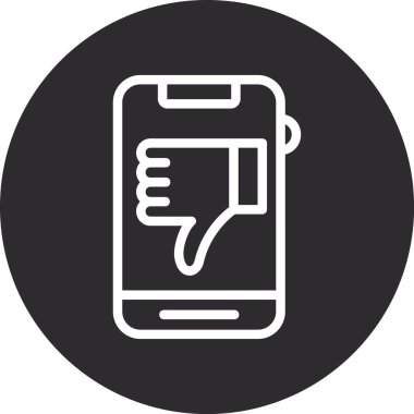 Akıllı telefon simgesinin vektör illüstrasyonu