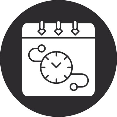 Alarm saat vektör simgesi