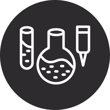 Modern simge testinin vektör illüstrasyonu