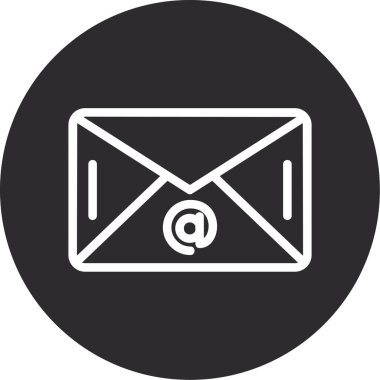 e- posta harf vektörü simgesi