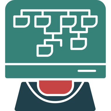 ağ simgesi, vektör illüstrasyonu