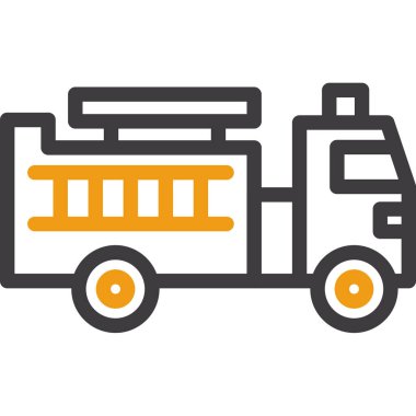 Kamyonu olan bir kamyon, vektör çizimi