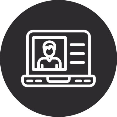 Vektör Adam Simgesi illüstrasyonu