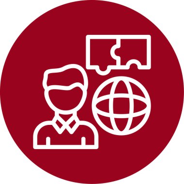 İnsan simgesinin vektör illüstrasyonu