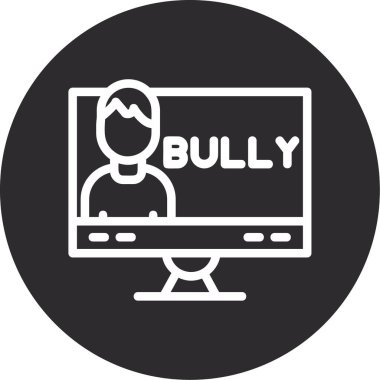 Moda tasarımındaki zorbalık simgesi vektör logosunda izole edildi. Web simgesi arkaplanı. zorbalık vektör simgesi web için basit ve modern düz sembol., 10