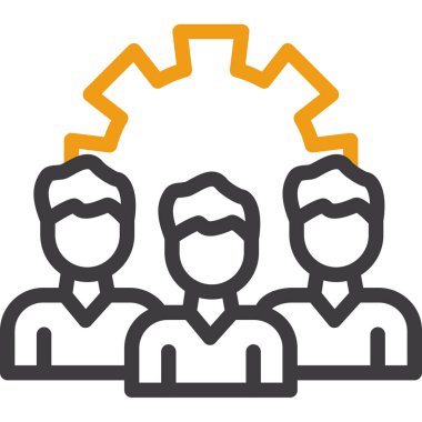 İş takım çalışması vektör simgesi