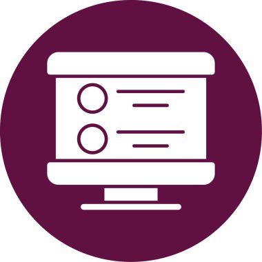 Web simgesi vektör illüstrasyonu