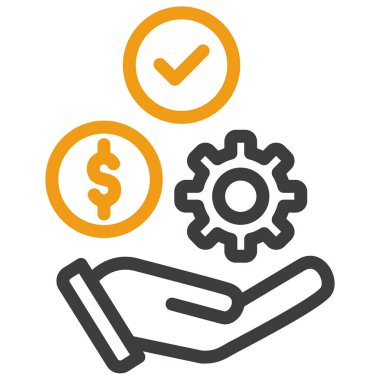 iş simgesi vektör illüstrasyonu.