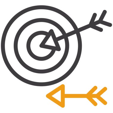 hedef simge vektör illüstrasyonu