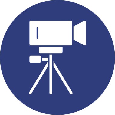 Kamera simgesinin vektör illüstrasyonu